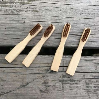 Custom logo kids tooth brush bamboo toothbrush charcoal bristle